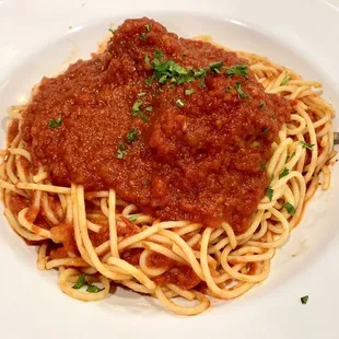 Spaghetti with meatballs