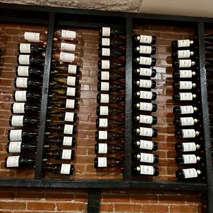 A variety of wine choices.