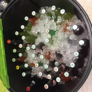 Jarritos and 1/2 liter Mexican cokes