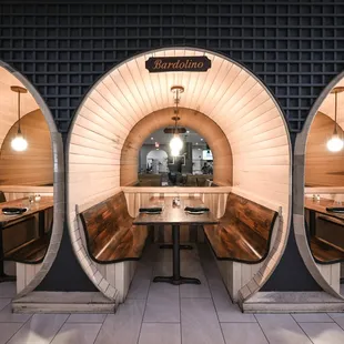 the inside of the restaurant