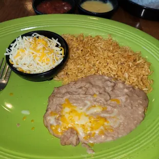 Beans and rice side dish.