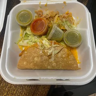 Wet soggy chicken tacos
