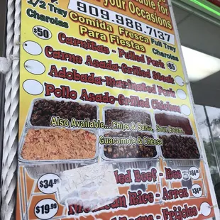 Catering Menu
