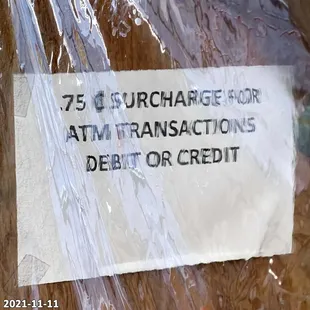 75¢ fee if using credit or debit card