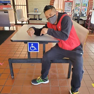 With my handicap co-worker