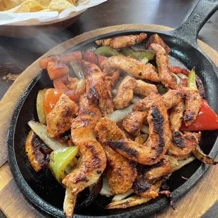 Chicken fajitas