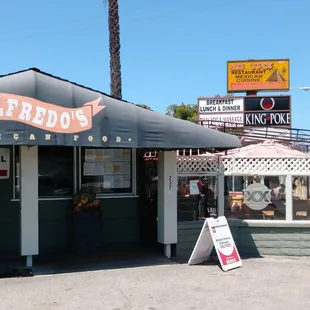 The entrance to Alfredo's Restaurant