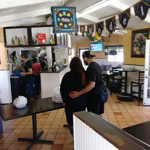 Inside the restaurant