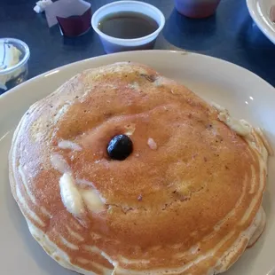 Real blue berries in pancakes! !!