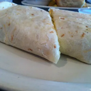 Little flat but was vary good. Eggs were cooked just right. Not over done