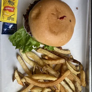 Burger and fries!!