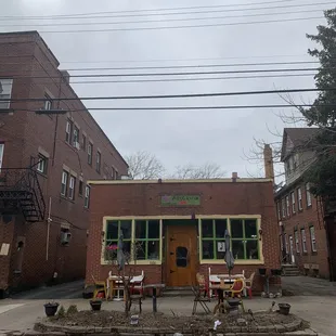 Outside