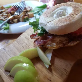 Bagel Egg and Bacon Sandwich
