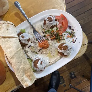 Falafel and Hummus Plate