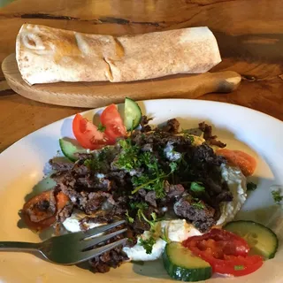 Shawarma and Hummus Plate