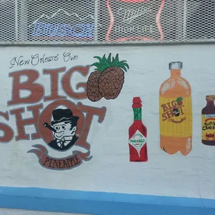 a man with a pineapple on his head