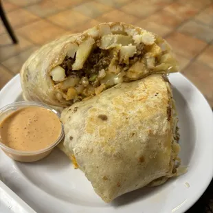 AB Shrimp+Carne Asada Burrito