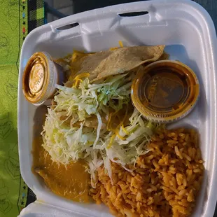Chicken taco plate!