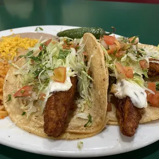 Insanely good fish tacos!