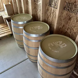 The gin barrels