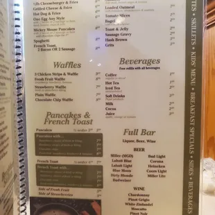 sushi and sashimi, menu