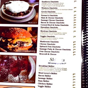 Photos of current menu taken 8/1/19