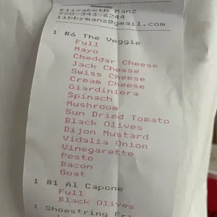 use the build your own function next time, I took off all the cheese, and added some stuff