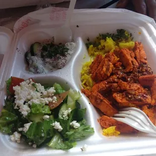 Great salad &amp; cucumber
