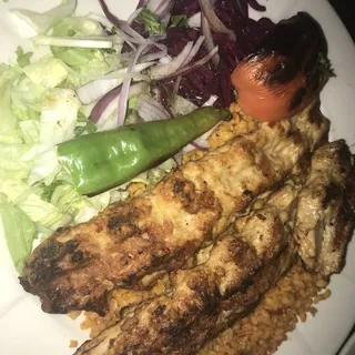 Chicken Adana Kebab Plate