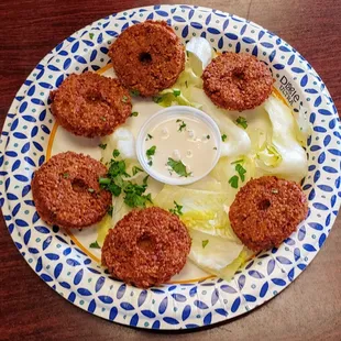 a plate of fried food