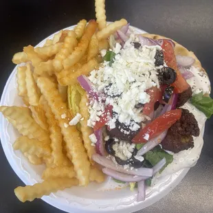 Falafel Items - Pita Sandwich  French Fries