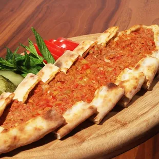 pizza, food