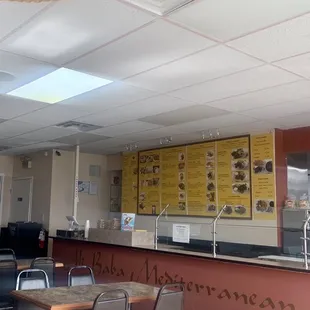 the interior of a restaurant