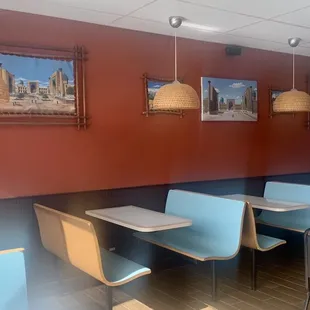 the interior of a restaurant