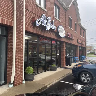 outside