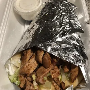 Chicken gyro.