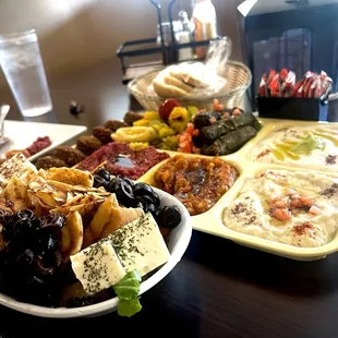 ALWAYS delicious!! Fattoush Salad and Large Ali Baba Mixed Appetizer