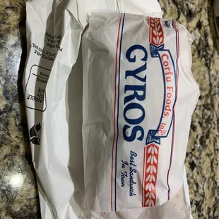 Cute bagging for Gyro Sandwich