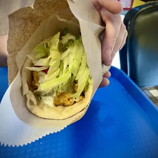 Chicken shawarma wrap