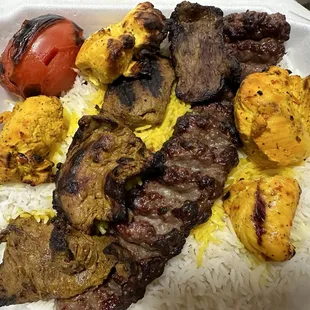Kabob Sampler Platter