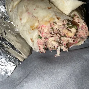 Inside Syrian chicken sandwich