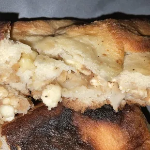 Inside cheese pie