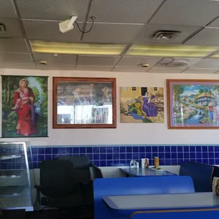 the interior of the restaurant