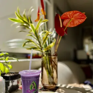 Enjoying Ube Taro Latte :)
