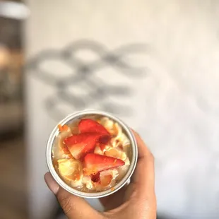 Lychee strawberry cheesecake must try!