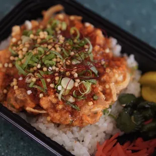 Spicy Lomi ahi bento special $10.00 (pretty good) *6/15/24