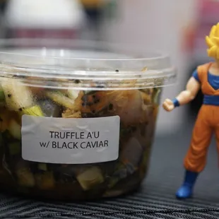 Truffle Au with black caviar (yummy)