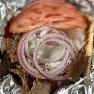 Spicy Gyro Sandwich