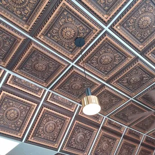 the ceiling