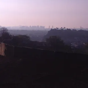 You can barely see downtown and Diamond Head... 11-3-12